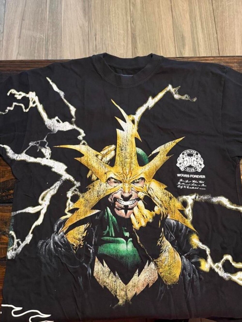 Darc Sport x Marvel Side by Side rare Electro black graphic t-shirt
